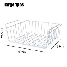 주방 욕실 수납 걸이 바구니 다기능 랙 침실 옷장 보관, 08 large white 1pcs, 1개