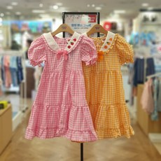 코코리따 @21년 여름신상품~~!@@예쁨주의~~!@ 빅카라 레드체크 반팔원피스 CEOW215EU 동수원