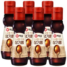 백설 고소함가득참기름, 6개, 160ml