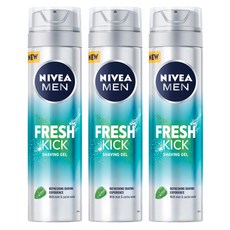 니베아 남성용 면도용폼 맨 프레쉬 킥 쉐이빙젤 200ml x 3개