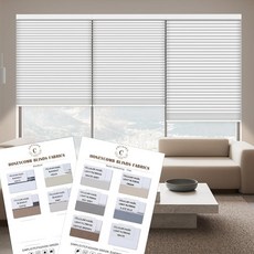 전동 셀룰러 쉐이드 Canisteo 블랙아웃 스마트 벌집 블라인드 알렉사/구글 홈/홈킷과 호환 리모컨이 있는 셀룰러 쉐이드 패브릭 샘플