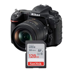 니콘 D500 DSLR 카메라 메모리카드 샌디스크 울트라SD 128GB - 니콘d500