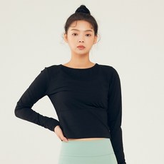 코랄리크 코튼 백오픈 커버업 탑 CQ-FL1STS01-BK