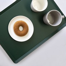 로흐야 아보르 낮은사각 논슬립 쟁반 트레이 딥그린 1호 280x200x10, 1개