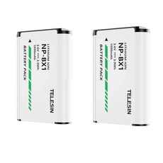 TELESIN NP-BX1 배터리 및 고속 충전기 박스용 TF 카드 스토리지 소니 ZV-1 DSC-RX100 WX500 M3, 1개, 02 Only 2 Batteries, 1개입