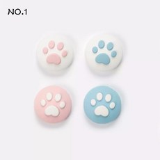 샤인 당일배송 닌텐도 스위치 조이콘 스틱커버 신형 보호캡 고양이발, 4개입, NO1