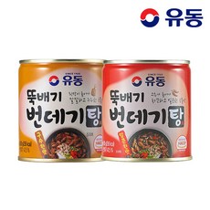 [KT알파쇼핑][유동] 뚝배기번데기탕 구수한 280g x1개 +뚝배기번데기탕 얼큰한 280g x1개, 1개