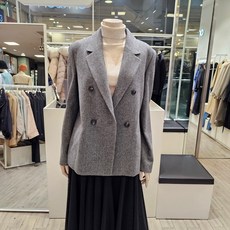 온앤온 헤링본 더블버튼 울 재킷 NJW3WJA33