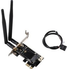 [해외] DIEWU 데스크탑 무선 WIFI 블루투스 네트워크 카드 어댑터 PCIEM.2 확장 카드 WIFI 어댑터 (NGFF M.2 용), 상세내용표시