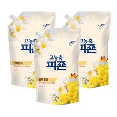 온마음샵 피죤 고농축 강력탈취 섬유유연제 리필 1600ml 3개 로맨틱플라워 써니가든 오션후레쉬, 써니가든 3개, 1.6l