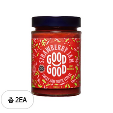 굿굿잼 저칼로리 스테비아 딸기잼, 330g, 2개