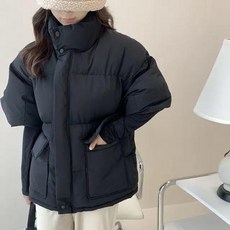 여성용 면 패딩 조끼 반팔 다운 재킷 가을 봄 코트