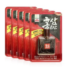 [정품]고려은단 홍삼은단12g 5개 상쾌함 홍삼 농축액 검초분말 약국 환, 12g