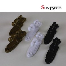 썬데코 커튼끈 고리 2개 세트, 블랙, 상세설명 참조