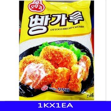 건식 빵가루 마른 업소용 기타가공품 오뚜기 1KX1EA 빵가루 마른빵가루 건식빵가루 업소용식자재 대용량, 1