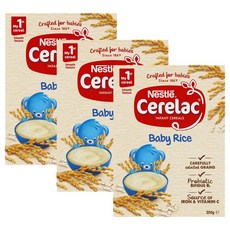 세레락 유아 쌀 이유식 Nestle Cerelac Baby Rice Cereal, 200g, 3개