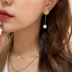 진주롱드롭귀걸이