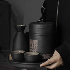사케데우기 정종 워머 술잔 온사케 아츠캉 전통 중탕기, 1개