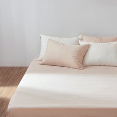 [JAJU/자주] 사계절 무형광 순면 매트리스 커버_SS_베이지_베이지