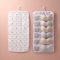 놀자리빙 벽걸이 속옷 양말 수납 걸이 가방 포켓 12칸, 1개
