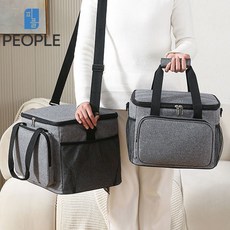 피플 멀티포켓 피크닉 가방 15L 25L 보냉백 그레이 블랙, 그레이 대형, 1개