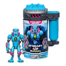 MrBeast Lab Mutators 궁극의 야수 돌연변이 돌연변이. 실험을 수행하고 MrBeast 메탈릭 팬서 액션 피규어를 출시하세요. 수집할 3! 252543, Iconic Panther