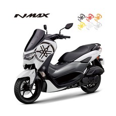 ESP 야마하 NMAX125 신형엔맥스 스티커 데칼 어퍼스티커 데칼테이프 하프로고 오토바이, 골드, 1개