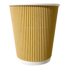 대한 3중 웨이브 크라프트 종이컵 240ml 아이보리, 1개, 50개입 1개, 50개입