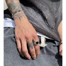 남성무광은반지