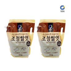 진하고 구수한 청정원 조청쌀엿 3kgx2개 대용량 시럽, 1set