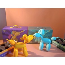  풍선강아지로봇 애완 반려로봇 움직이는 키덜트 스마트, 표준, 밀리터리그린 