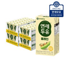 연세두유 고소한 플레인 두유 200ml x 96팩, 단품