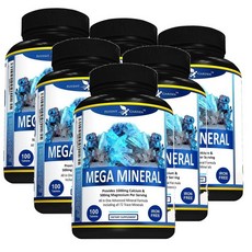 포텐트가든 메가 미네랄 칼슘 마그네슘 Potent Garden Mega Mineral, 6개, 100정