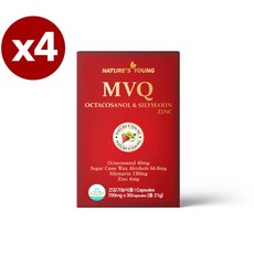 호주 네이쳐스영 MVQ 옥타코사놀40mg 실리마린 130mg 아연, 4개, 30정