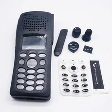 전면 커버 케이스 하우징 세트 볼륨 채널 손잡이 키패드 먼지 모토로라 XTS2500 양방향 라디오용, 01 black