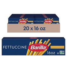 Barilla 페투치니 파스타 473.2ml(16oz) 박스 (20개 팩) - 듀럼 밀 세몰리나로 만든 GMO 프리 파스타 코셔 인증, 20개