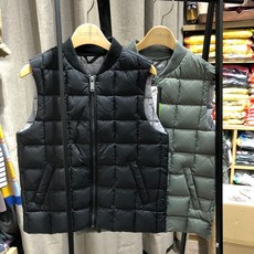 일로딜로 [쇼핑점] 데일리룩으로 딱 좋은 시보리형 다운 경량조끼 IDVW19W53