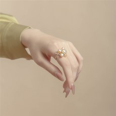 리얼진주12미리반지