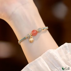 [LxU]신년 재물운 행운 홍주 팔찌 소원성취