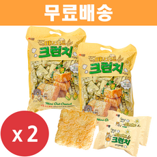 미니 오트 크런치 바닐라맛 520g x 2개/초코칩/오트밀/담라/해피무