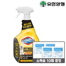 유한락스 펫메스 리무버 750ml + 소독솜 10매, 단품 - 펫메스리무버