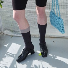 낫띵에브리띵 LONG SOCKS IN NAVY GREY