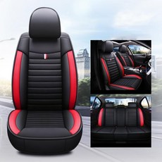 자동차 시트 커버 범용 블랙 블루 레드 가죽 액세서리 6 Cx5 3 Bk Cx3 Cx7 아텐자 Cx30 2 용, Rear Seats-Black, 1개