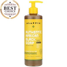 알라피아 Authentic 아프리카 블랙 비누 유칼립투스 티 트리 476 ml, 수량: 1　　　　　(상품코드751p)