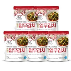 종가 오래오래 시원한 한입 열무김치, 10개, 80g