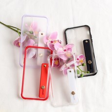 조이풀 하우스 헤이즐 범퍼 반투명 스트랩 아이폰 케이스 휴대폰