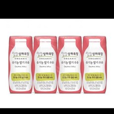 매일유업 상하목장 유기농 딸기우유(125ml x 4팩), 1세트, 125ml