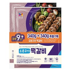 목우촌 주부9단 오븐구이 떡갈비, 340g, 4개