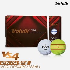 [볼빅] [정품]2023 NEW VS4 골프볼/골프공[4피스/12알][2COLORS], 옵션:화이트, 12개, 12개