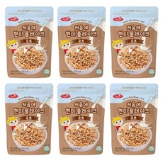 베베스트 처음에 현미 플레이크, 오트, 50g, 6개